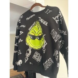 Grinch Sweatshirt M Black Long Sleeve‎ 101